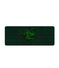 Коврик 400*900 тканевой RAZER 26 с боковой прошивкой, толщина 2 мм, цвет Black/Green, Пакет