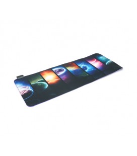 Коврик 300*800 для мыши 'Planets' тканевый с боковой прошивкой, толщина 3 мм, RGB подсветка , питание USB 1,8 м, Color Box