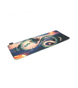 Коврик 300*800 для мыши 'Dragon' тканевый с боковой прошивкой, толщина 3 мм, RGB подсветка , питание USB 1,8 м, Color Box