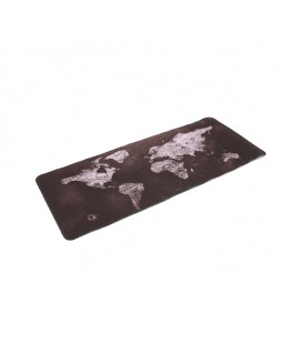 Коврик 300*700 тканевой Карта мира с боковой прошивкой, толщина 3 мм, цвет Black-gray, Пакет