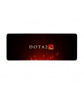 Коврик 300*700 тканевой DOTA2, толщина 3 мм, цвет Black-Red, OEM