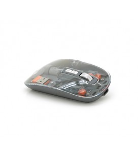 Мышь беспроводная M233, 1000DPI, Transparent, 2.4GHZ, Box