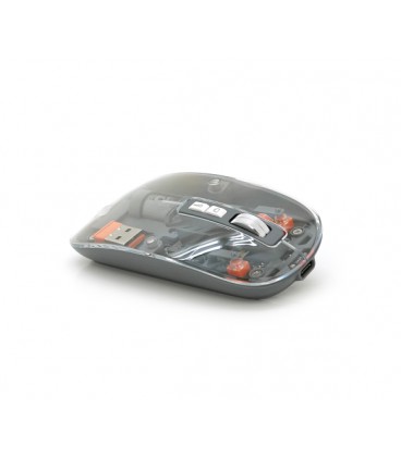 Мышь беспроводная M233, 1000DPI, Transparent, 2.4GHZ, Box