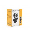 Вебкамера с гарнитурой A06, 2К, подсветка+ автофокус, пласт. корпус, Black, Q100