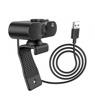 Вебкамера с гарнитурой Borofone BDI04, 1920p, пласт. корпус, Black, Q100