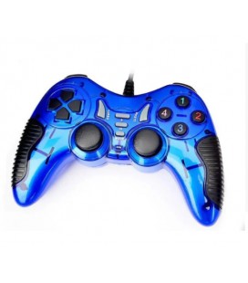 Геймпад проводной для ПК U-900 USB 2.0 DualShock (Blue)