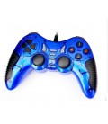 Геймпад проводной для ПК U-900 USB 2.0 DualShock (Blue)