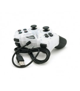 Геймпад проводной для ПК USB-908 USB 2.0 Double Shock (White), Blister