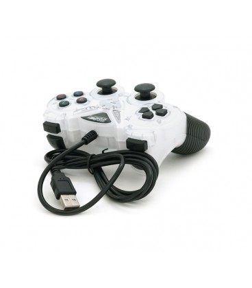 Геймпад проводной для ПК USB-908 USB 2.0 Double Shock (White), Blister