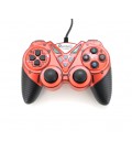 Геймпад проводной для ПК USB-908 USB 2.0 Double Shock (Red), Blister