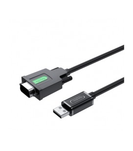 Кабель VEGGIEG V-U401, USB/RS232, PL2303 Chipset, Gray, длина 1.5м, Box