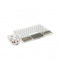 Комплект беспроводной YT-KB333 (KB+Mouse), (Eng / Pyc), 2.4G, 78 клавиш, White/Transparent, Box
