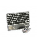 Комплект беспроводной YT-KB333 (KB+Mouse), (Eng / Pyc), 2.4G, 78 клавиш, Black/Transparent, Box