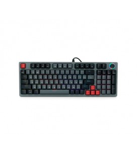Клавиатура механическая USB JEDEL KL-114, длина кабеля 170см, RGB подстветка, (Eng/Укр/Рус), (405х160х45 мм), Black/Gray, 98к, Q
