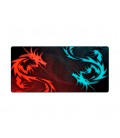 Коврик 300*700 тканевой Red and Blue Dragons с боковой прошивкой, толщина 2 мм, Black, Пакет