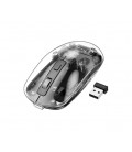 Мышь беспроводная HOCO GM29, 1600DPI, 2.4GHZ, Black/Transparet, Blister