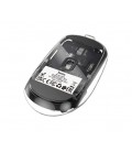 Мышь беспроводная HOCO GM29, 1600DPI, 2.4GHZ, Black/Transparet, Blister