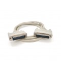 Кабель LPT DB25 M-M, 25Pin, 1.5m, серый, OEM,Q25