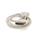 Кабель LPT DB25 M-M, 25Pin, 1.5m, серый, OEM,Q25