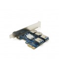 Контроллер PCI-Е&gt,USB 3.0, 4 порта, 5Gbps, OEM