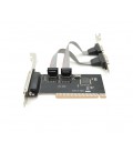 Контроллер PCI-E&gt,2xRS232(9Pin)+LPT(25Pin), TX382A, BOX