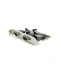 Контроллер PCI-Е&gt,RS232(9Pin)+RS232(9Pin), 2 порта, TX382B-2S, BOX