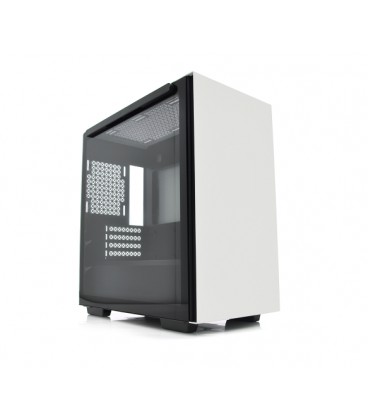 Корпус DeepCool 110 - 0.5mm ABS+SPCC+закаленное стекло, ITX, 2x3.0 USB+Audio, Video card≤320mm, (400x225x431mm), без БП, White