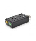 Контроллер USB-sound card (7.1) 3D sound (Windows 7 ready), OEM