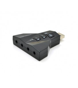 Контроллер USB-sound card (7.1) 3D sound (Windows 7 ready), Blister