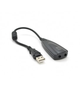 Контроллер USB-sound card (7.1) 3D sound (Windows 7 ready), 20см кабель с ферритом, Blister Q250