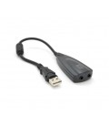 Контроллер USB-sound card (7.1) 3D sound (Windows 7 ready), 20см кабель с ферритом, Blister Q250