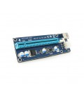 Плата PCE164P-N09 (V009S-Plus) Riser PCI-EX, x1&gt,x16, USB 3.0, DC12V(PCI-E/6pin), конденсаторы 270, VER009S,Пакет