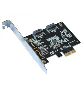 Контроллер PCI-E&gt,SATA 3.0, ASM1061, 6Gb/s, 2 порта внутренних, BOX
