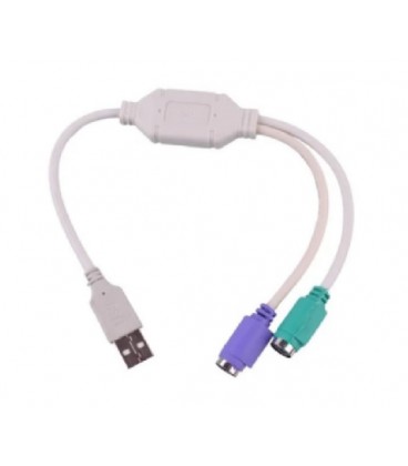 Переходник USB AM/2*PS2, 20 см, Блистер Q25