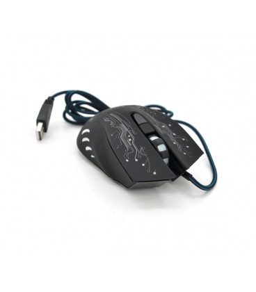 Мышь проводная iMICE X9, 6 кнопок, 800/1200/2400/3200 DPI, Led Lighting, 1,3м, Windows xp/Vista/Win7/8/10 Mac OS X, Black, COLOR
