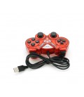 Геймпад Brazzers BR-8600 проводной для ПК, USB 2.0, Double Shock, Red, Blister