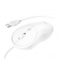 Мышь проводная HOCO GM13W, 1000DPI, White, Box