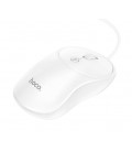 Мышь проводная HOCO GM13W, 1000DPI, White, Box