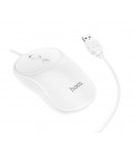 Мышь проводная HOCO GM13W, 1000DPI, White, Box