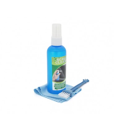Набор чистящий 3 в 1, жидкость 80 мл, кисточка, микрофибра Q150