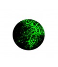 Коврик 200*200 мм тканевой RAZER 3 с боковой прошивкой (круглый), толщина 2 мм, цвет Black/Green, Пакет