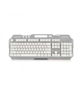 Клавиатура с подсветкой USB JEDEL K503, длина кабеля 170см, (Eng/Рус), (483х188х35 мм) White, 104к, Q20