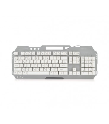 Клавиатура с подсветкой USB JEDEL K503, длина кабеля 170см, (Eng/Рус), (483х188х35 мм) White, 104к, Q20