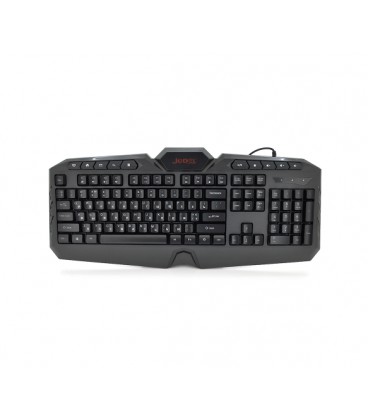 Клавиатура с подсветкой USB JEDEL K504, длина кабеля 170см, (Eng/Укр/Рус), (483х188х35 мм) Black, 104к, Q20