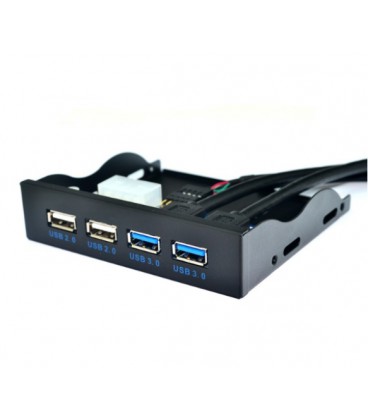 Контроллер в отсек 3,5' 2xUSB3.0 + 2xUSB2,0, 4 порта, 20pin to 2 port USB 3.0