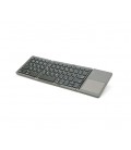 Клавиатура беспроводная B033, раскладная, 64 клавиши, Touchpad, (Eng / Pyc), 2.4G, Gray, 300x98mm, Box
