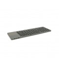 Клавиатура беспроводная B033, раскладная, 64 клавиши, Touchpad, (Eng / Pyc), 2.4G, Gray, 300x98mm, Box