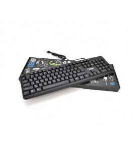 Клавиатура USB Merlion KB-Zero, длина кабеля 135см, (Eng/Укр/Рус), (460х158х33 мм) Black, 104к, Q20