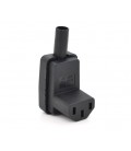 Трехконтактный разъем IEC320 C13 (угловой 90°) мама, 250V, 10A, под пайку Q50/500