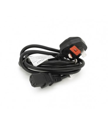 Кабель питания UK 1.5m, 0.5mm, PC-184/2 CPCS-C13 3 pin (китайский разъем), Black, OEM